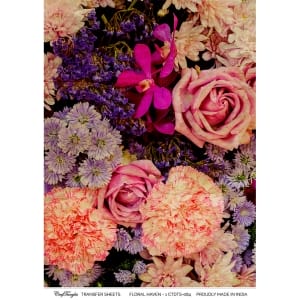 CrafTangles A4 Transfer It Sheets - Floral Haven 1