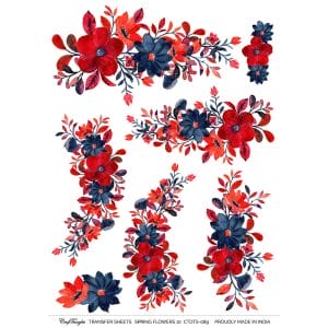 CrafTangles A4 Transfer It Sheets - Spring Flowers 10