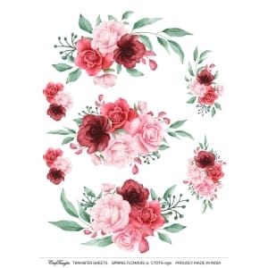CrafTangles A4 Transfer It Sheets - Spring Flowers 11