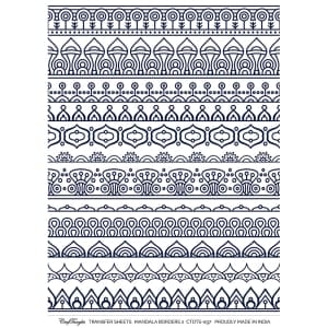 CrafTangles A4 Transfer It Sheets - Mandala Borders 2