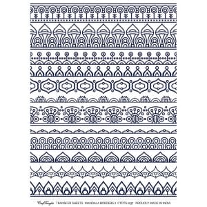 CrafTangles A4 Transfer It Sheets - Mandala Borders 2