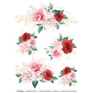 CrafTangles A4 Transfer It Sheets - Spring Flowers 14