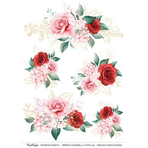 CrafTangles A4 Transfer It Sheets - Spring Flowers 14