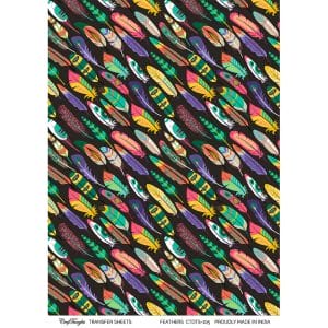 CrafTangles A4 Transfer It Sheets - Feathers