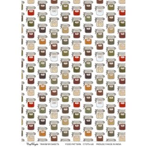 CrafTangles A4 Transfer It Sheets - Food Pattern