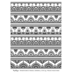 CrafTangles A4 Transfer It Sheets - Mandala Borders 4