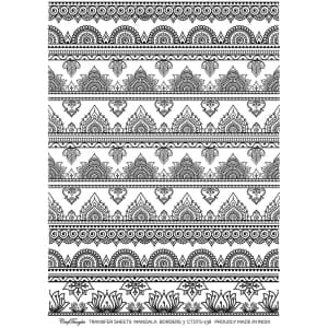 CrafTangles A4 Transfer It Sheets - Mandala Borders 3