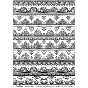 CrafTangles A4 Transfer It Sheets - Mandala Borders 3