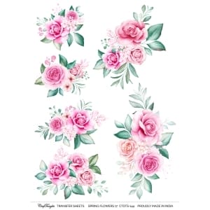 CrafTangles A4 Transfer It Sheets - Spring Flowers 17