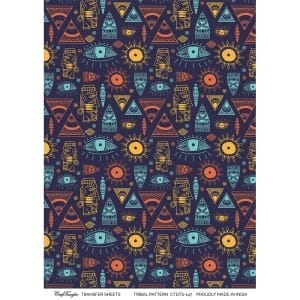 CrafTangles A4 Transfer It Sheets - Tribal Pattern