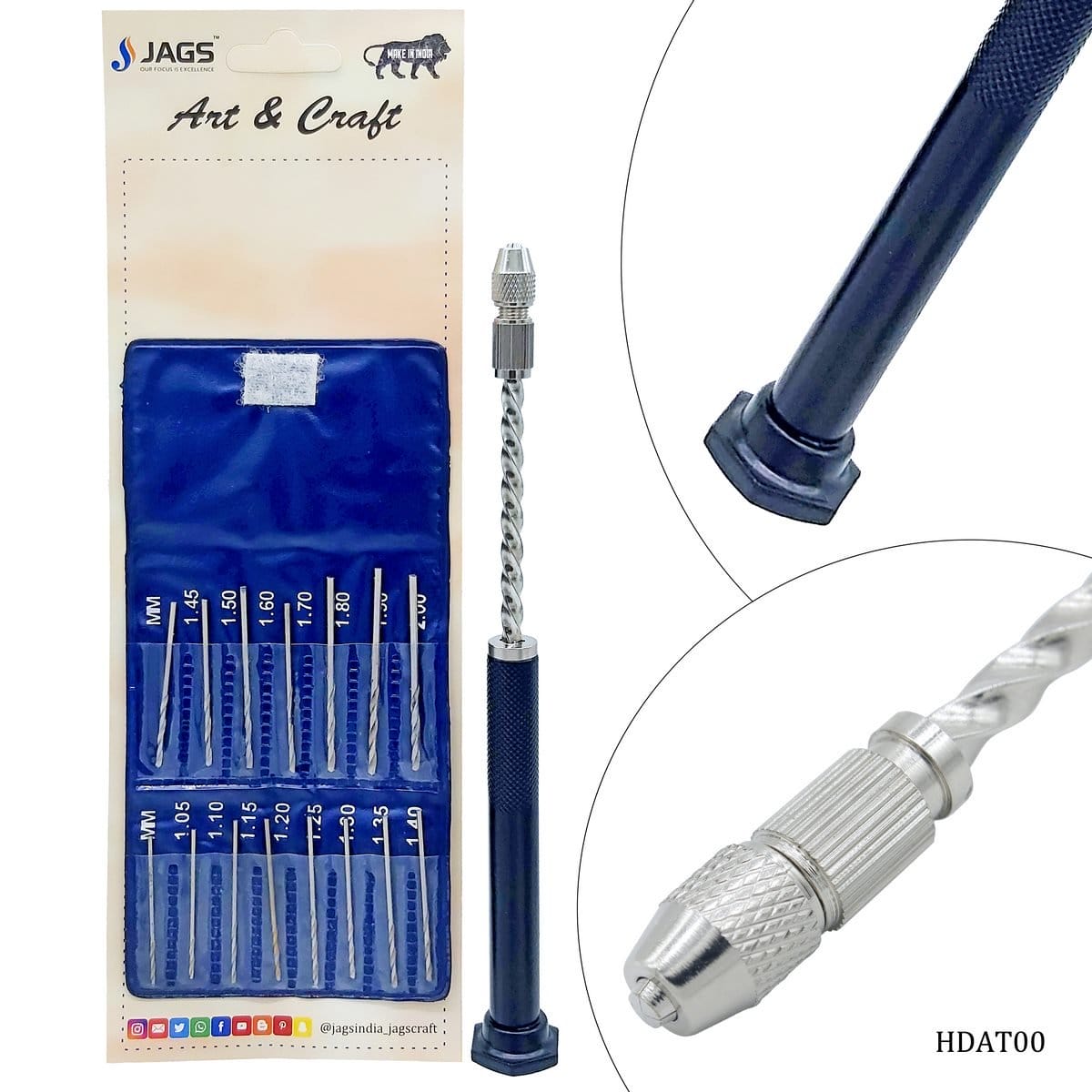 Hand Drill and Tool Set HDAT00 hand Drilling set 4 Hand Drill and Tool Set