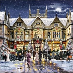 German Decoupage Napkins (5 pcs) - Christmas Dinner Party