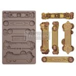 Prima Marketing Re-Design Mould 5" X 8" - Steampunk Plates