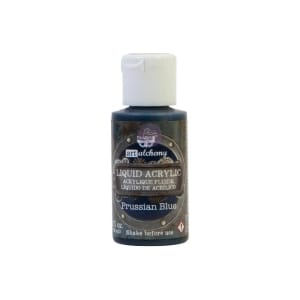 Prima Finnabair Art Alchemy Liquid Acrylic Paint 1 Fluid Ounce - Prussian Blue