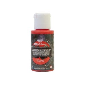 Prima Finnabair Art Alchemy Liquid Acrylic Paint 1 Fluid Ounce - Coral