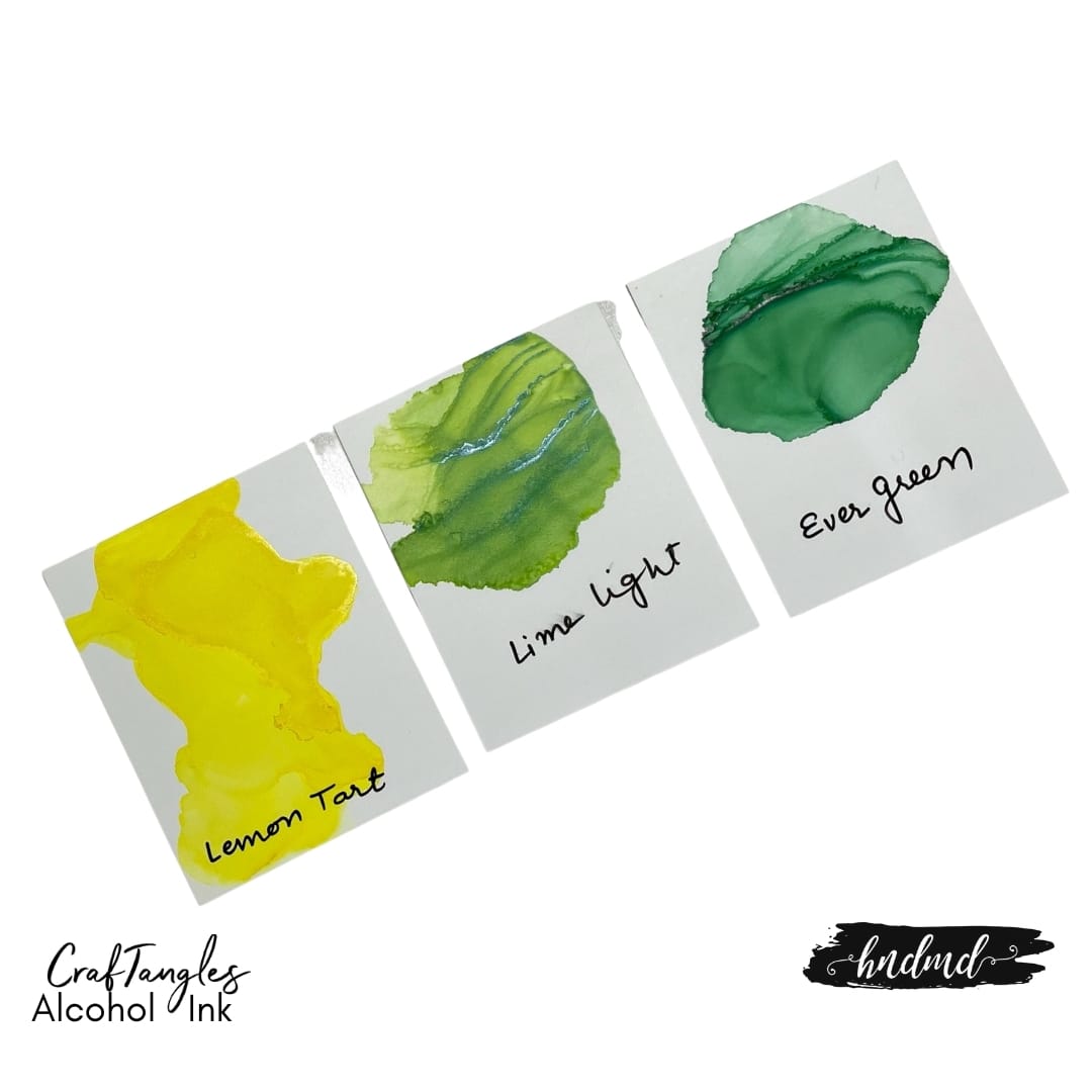 CrafTangles Alcohol Inks (15 ml) - Lemon Tart CrafTanglesAlcoholInks 3 CrafTanglesAlcoholInks_3