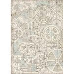 Stamperia Rice Paper A3 - Train Mechanism Sir Vagabond