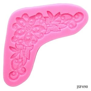 Lace Corner Silicone Clay Mould (JSF490)