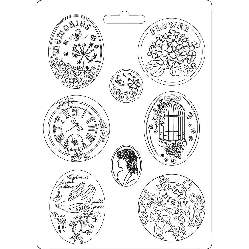 Stamperia Soft Maxi Mould 8.5"X11.5" - Hortensia K3PTA468 Stamperia Moulds Stamperia Soft Maxi Mould 8.5"X11.5" - Hortensia