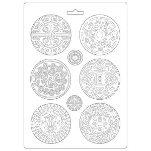 Stamperia Soft Maxi Mould 8.5"X11.5" - Tribals, Amazonia