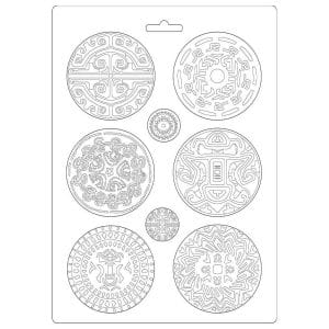 Stamperia Soft Maxi Mould 8.5"X11.5" - Tribals, Amazonia