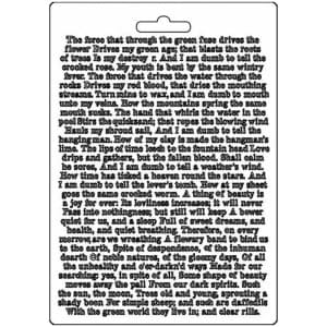 Stamperia Soft Maxi Mould A5 - Journal Calligraphy