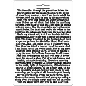 Stamperia Soft Maxi Mould A5 - Journal Calligraphy