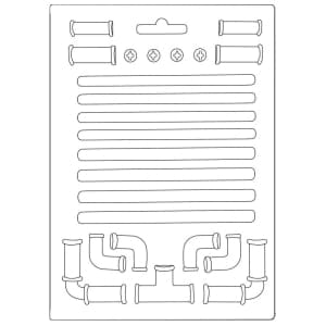 Stamperia Soft Maxi Mould A5 - Pipes Lady Vagabond