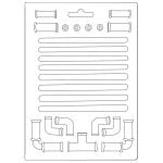 Stamperia Soft Maxi Mould A5 - Pipes Lady Vagabond