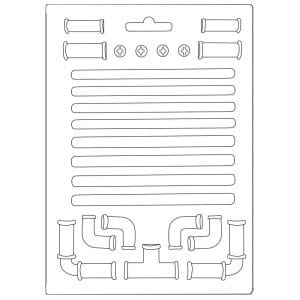 Stamperia Soft Maxi Mould A5 - Pipes Lady Vagabond