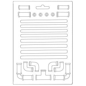 Stamperia Soft Maxi Mould A5 - Pipes Lady Vagabond