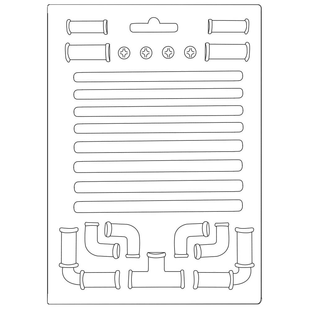 Stamperia Soft Maxi Mould A5 - Pipes Lady Vagabond K3PTA571 Prima Moulds Stamperia Soft Maxi Mould A5 - Pipes Lady Vagabond
