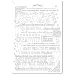 Stamperia Soft Maxi Mould A5 -  Writing, Atelier Des Arts