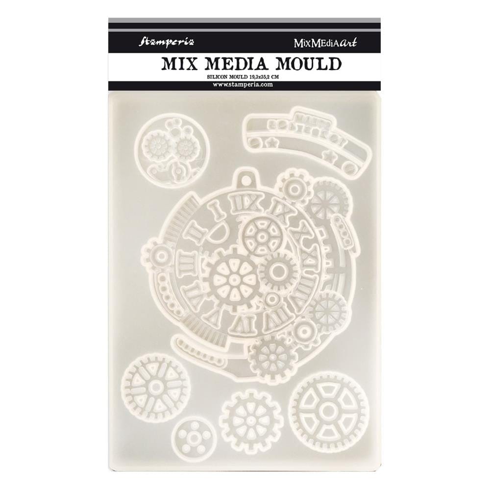 Stamperia Silicone Mould A5 - Gears Fantasy, Sir Vagabond KACM05 Stamperia Moulds Stamperia Silicone Mould A5 - Gears Fantasy, Sir Vagabond