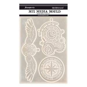 Stamperia Silicone Mould A5 - Clocks and Wings, Sir Vagabond