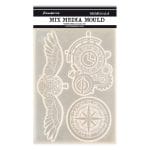 Stamperia Silicone Mould A5 - Clocks and Wings, Sir Vagabond