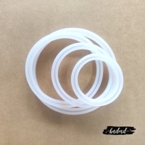 Different Bangles or Rings Silicone Jewellery Mould (Set of 4 moulds)