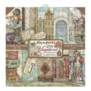 Stamperia Double-Sided Paper Pad 12"X12" 10/Pkg - Lady Vagabond