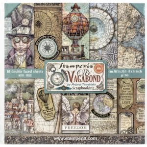 Stamperia Double-Sided Paper Pad 8"X8" 10/Pkg - Sir Vagabond