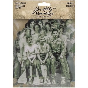 Tim Holtz Idealogy Paper Dolls Die-Cuts 50/Pkg (Groups)