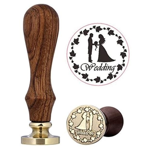 Wax Seal Stamp - Wedding Couple