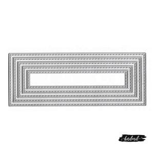 Steel Cutting Dies - Slimline - Stitched Rectangles (Set of 5 dies)