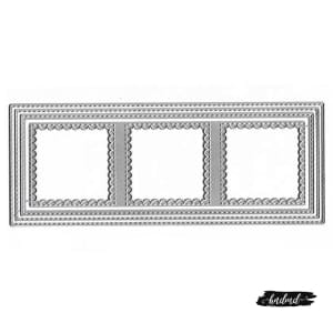 Steel Cutting Dies - Slimline - 3 Grids (Set of 4 dies)