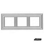 Steel Cutting Dies - Slimline - 3 Grids (Set of 4 dies)