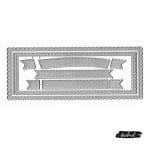 Steel Cutting Dies - Slimline - Rectangles with Banners (Set of 9 dies)