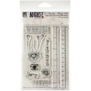 49 And Market Clear Stamps 4"X6" - Wander