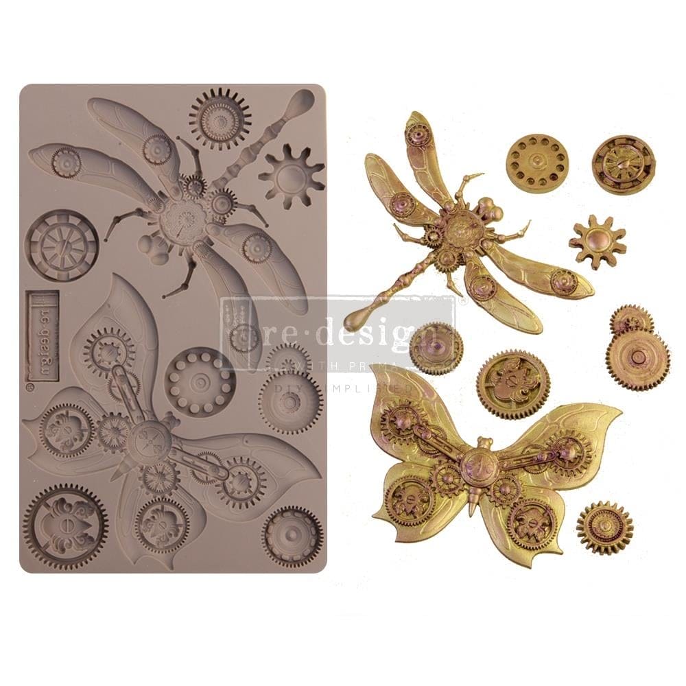 Prima Marketing Re-Design Mould 5" X 8" - Mechanical Insecta 652142 Prima silicone Moulds Prima Marketing Re-Design Mould 5" X 8" - Mechanical Insecta