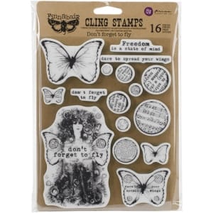 Finnabair Cling Stamps 6"X7.5" - Dont forget to Fly by Prima