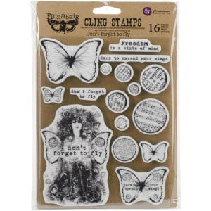Finnabair Cling Stamps 6"X7.5" - Dont forget to Fly by Prima