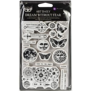 Prima Art Daily Planner Clear Stamps - Dream Without Fear